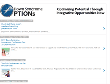 Tablet Screenshot of downsyndromeoptions.org